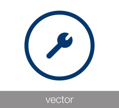 İngiliz anahtarı Web simgesi.