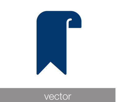 Yer imi simgesi. Bir ses etiketi simgesi.