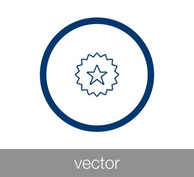 Yıldız simgesi. Rozet simge. Kupa simgesi. 