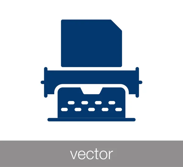 Typewriter simple icon — Stock Vector