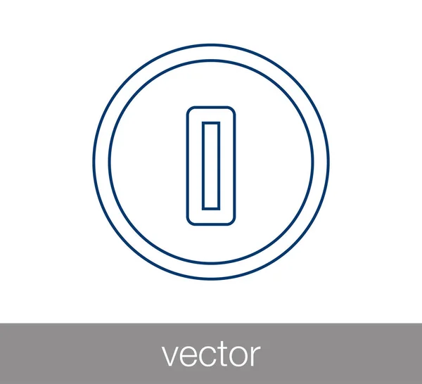 Icono de símbolo de poder . — Vector de stock