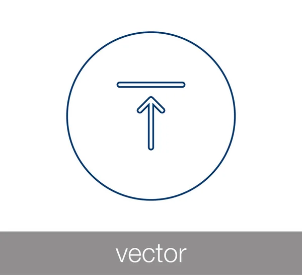 Carregar ícone com seta para cima — Vetor de Stock