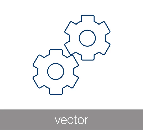 Cogwheel icon illustration — Stock Vector