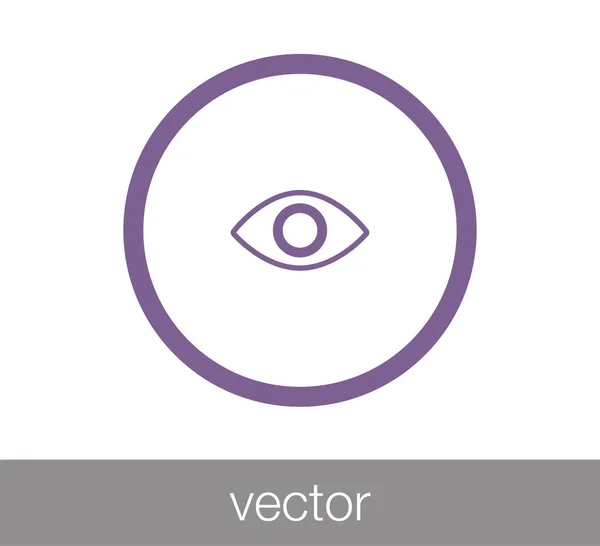 Ojo icono web . — Vector de stock