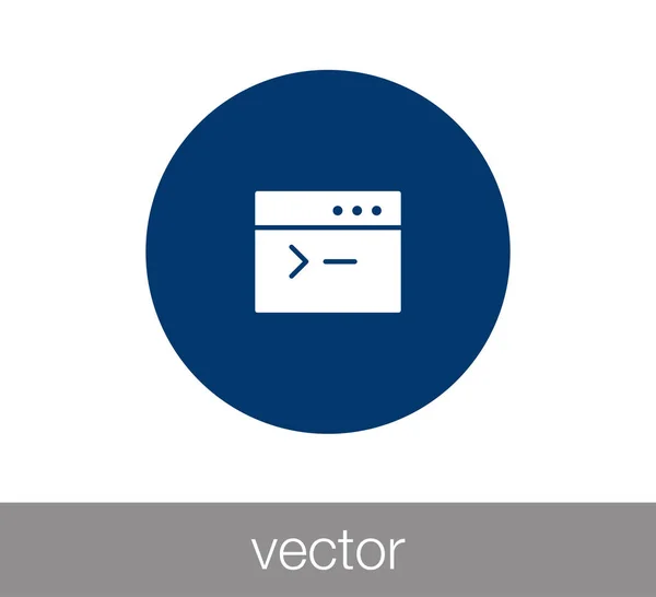 Иконка окна или программирования — стоковый вектор