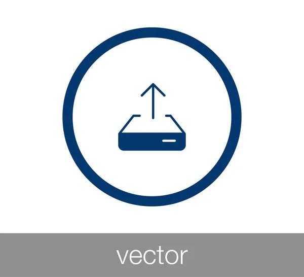 Carregar ícone com seta para cima — Vetor de Stock