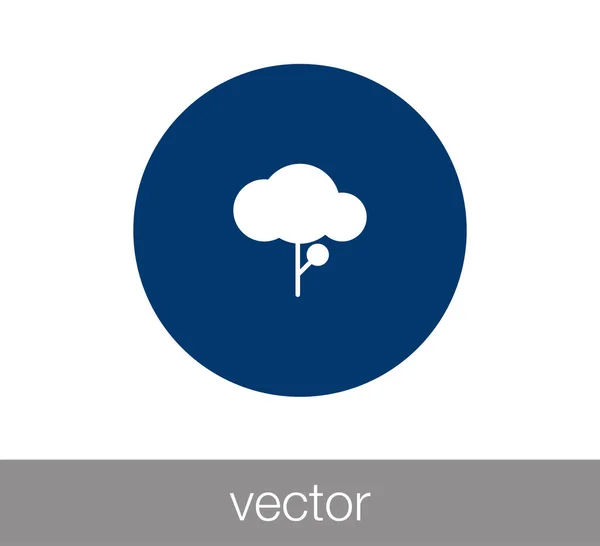 Árbol icono web — Vector de stock