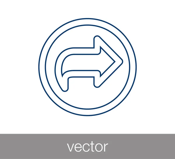 Odpověď ploché ikony. — Stockový vektor