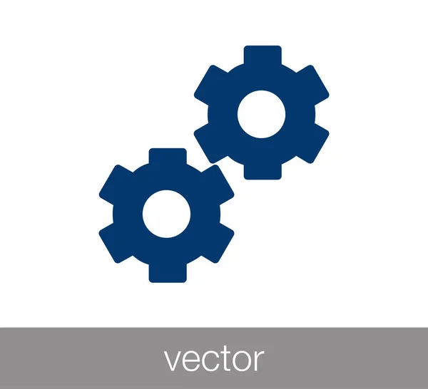 Ilustração ícone cogwheel — Vetor de Stock