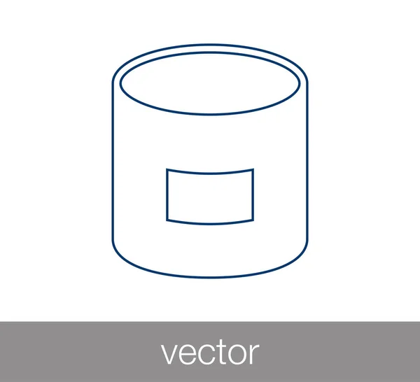 Icono cubo de basura — Vector de stock