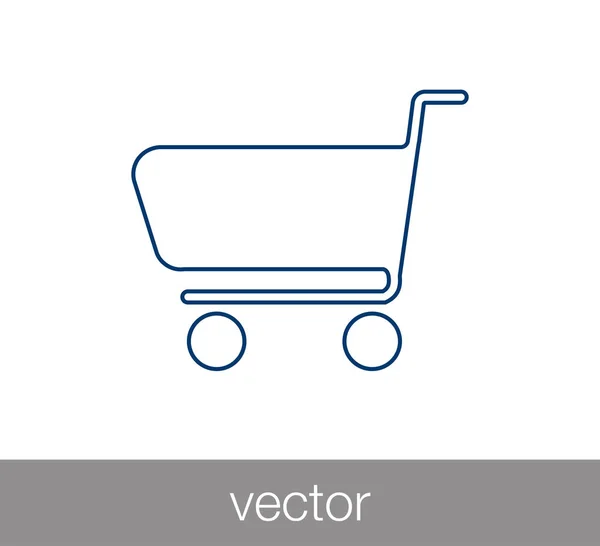 Ícone do carrinho de compras — Vetor de Stock