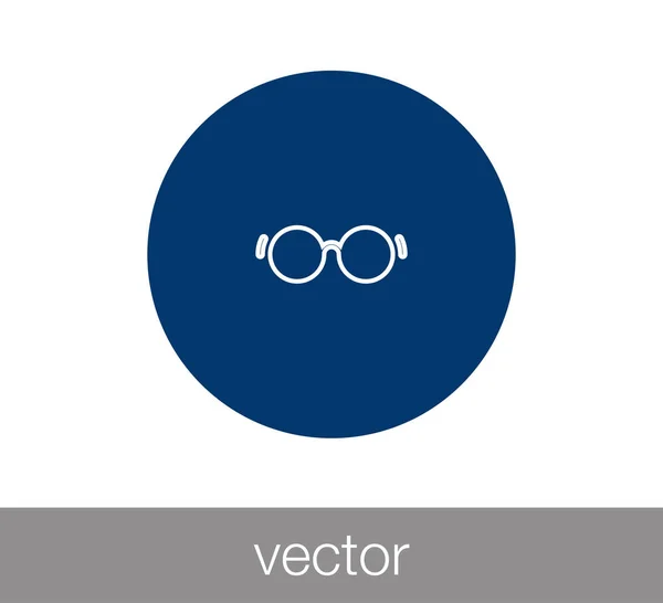 Gafas Icono plano — Vector de stock