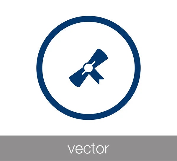 Ikona webové diplom. — Stockový vektor