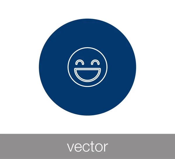 Sonrisa icono de la cara — Vector de stock