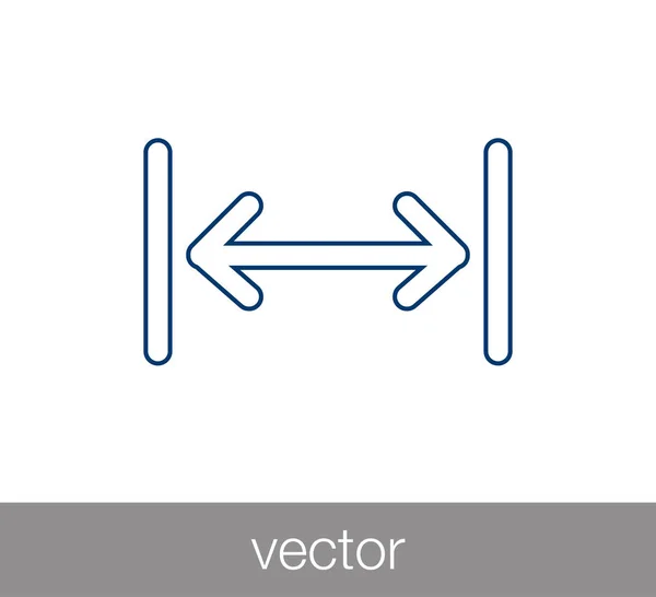 Ícone de ferramenta de escala — Vetor de Stock