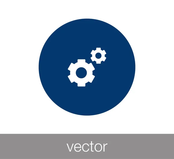 Ozubenou ikona ilustrace — Stockový vektor