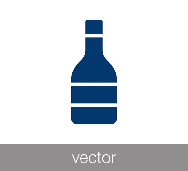 Diseño del icono de la botella — Vector de stock