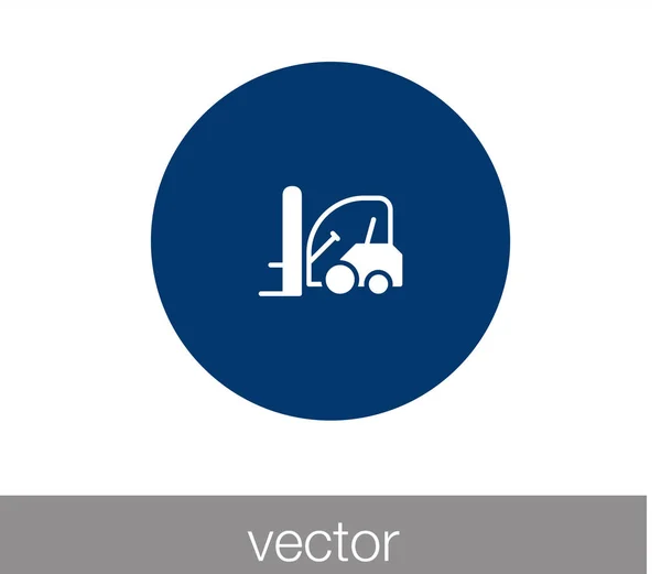 Icono de la carretilla elevadora. icono de entrega . — Vector de stock