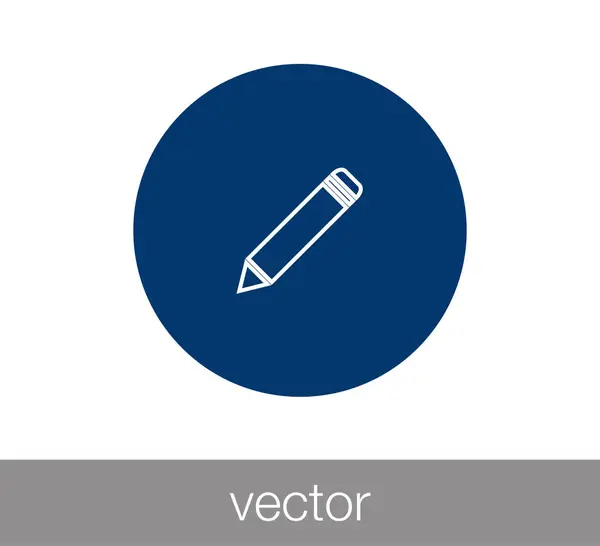 Egyszerű ceruzaikonra — Stock Vector
