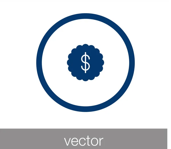 Icono del dinero. Icono financiero . — Vector de stock