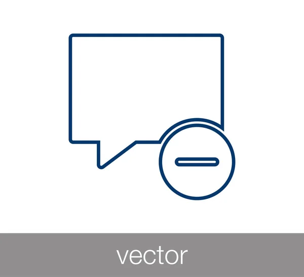 Icono del chat. Icono de comentario . — Vector de stock