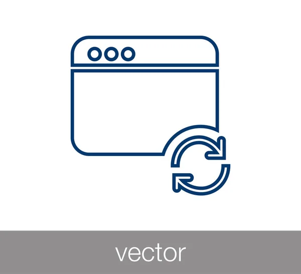 Fenster oder Programmiersymbol — Stockvektor