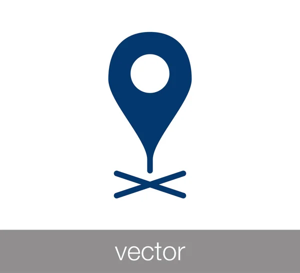 Mapa pin icono — Archivo Imágenes Vectoriales