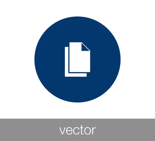 Dokumentum lapos ikon — Stock Vector