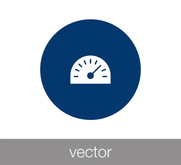 Velocímetro ícone simples — Vetor de Stock