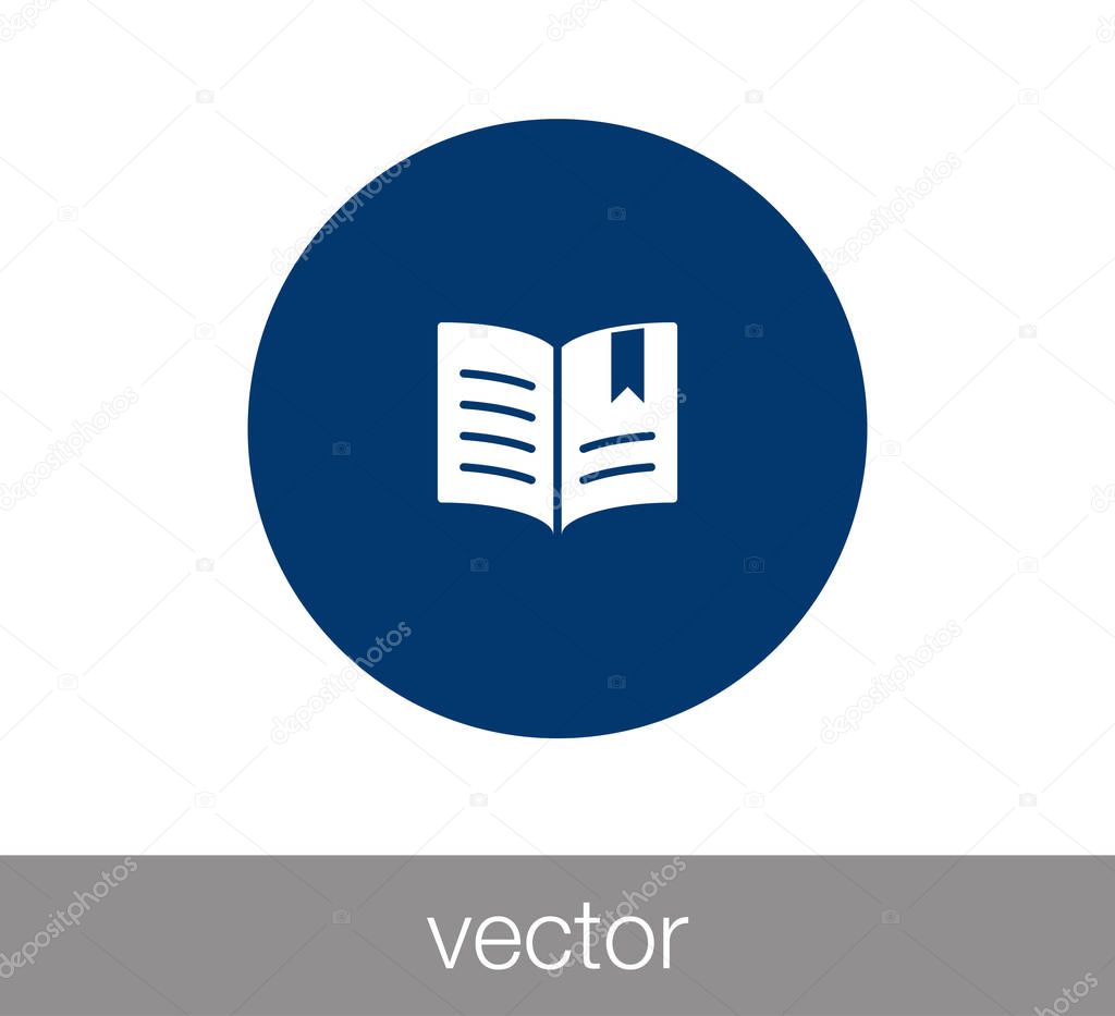 Book flat icon