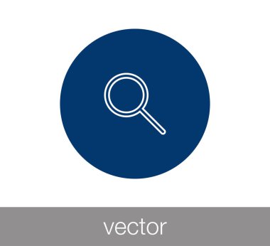 Yakınlaştır basit simgesini