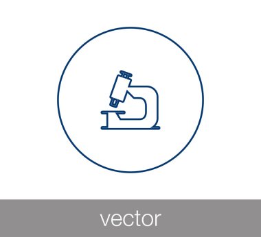 Mikroskop Düz Simgesi