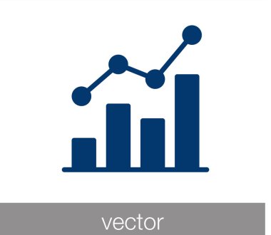 Grafik simgesini. Çubuk grafik simgesi. 