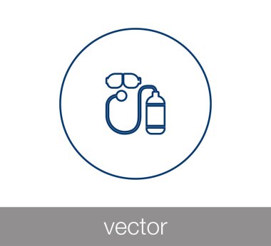 Dalış maske simgesi