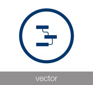 Hiyerarşi simgesi. Ağ simgesini.