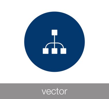 Hiyerarşi simgesi. Ağ simgesini.