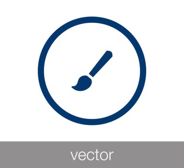 Düz fırça simgesini