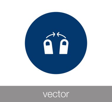 değmek jest simgesi.