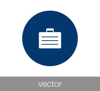 Evrak Çantası Düz Simgesi