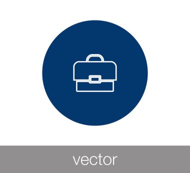 Evrak Çantası Düz Simgesi