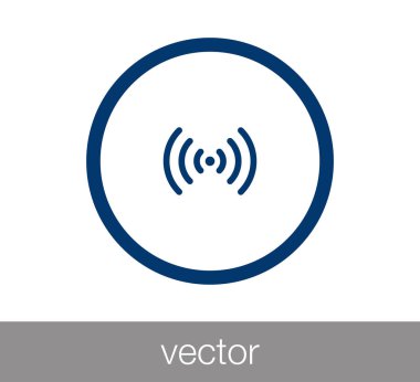 WiFi simgesi. Kablosuz simgesi.