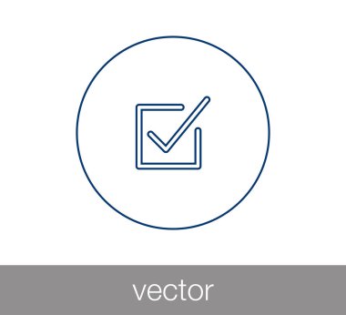 onay işareti simgesi.