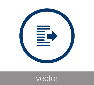 Artış girinti simgesi.