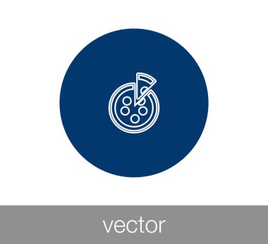 Tasarım pizza simgesinin