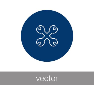 Çapraz anahtarı simgesini.