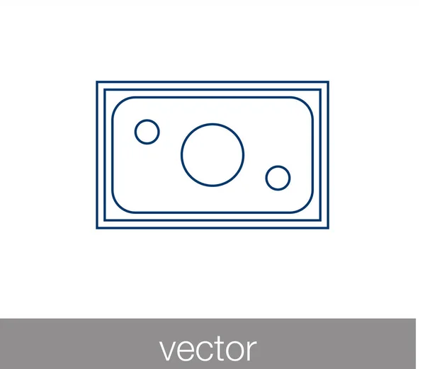 Icono del dinero. Icono financiero . — Vector de stock