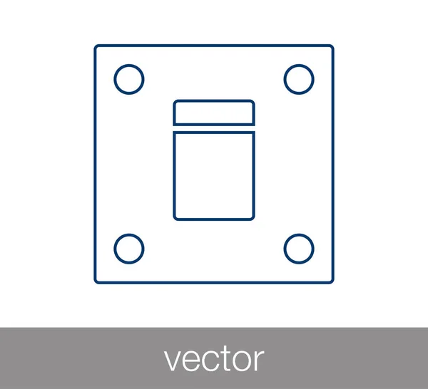 Cambiar icono de botón . — Vector de stock