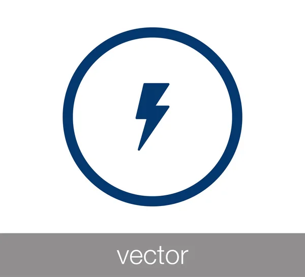 Thunder web icon. — Stock Vector
