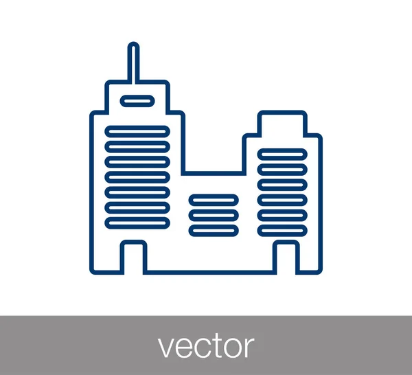 Современный иконка здания . — стоковый вектор