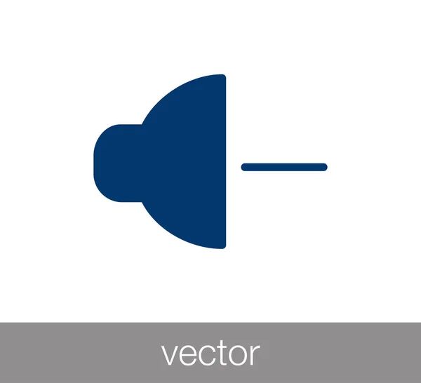 Diminuer l'icône de volume . — Image vectorielle